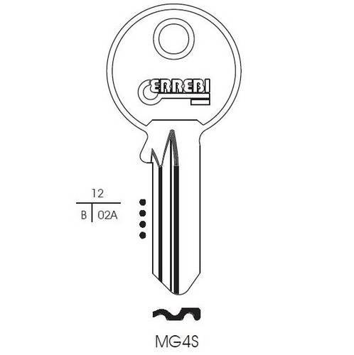 Chiave Monti-MG MG4S Errebi