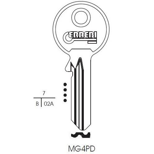 Chiave Monti-MG MG4PD Errebi