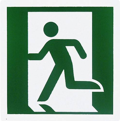 Sign "Fire Exit Left" cm.35x35
