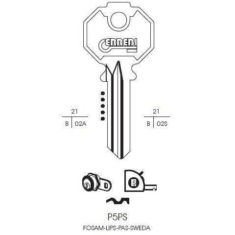 Chiave Prefer P5PS Errebi