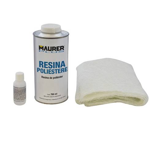 Kit Riparazione Vetroresina Poliestere per Auto Camper Moto Imbarcazioni Maurer Plus