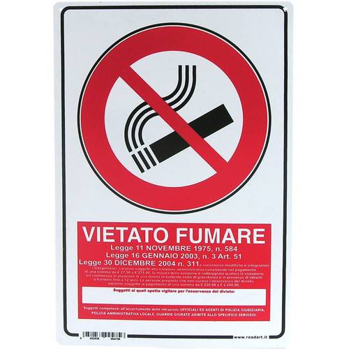 No Smoking sign 20x30