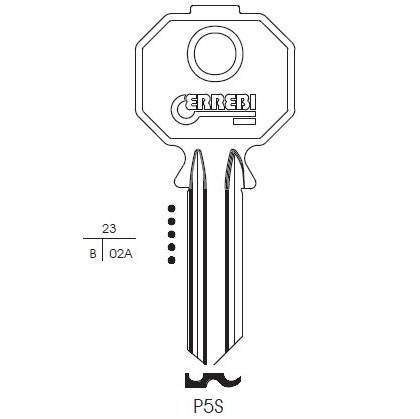Chiave Prefer P5S Errebi