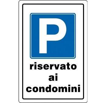 Sign "Parking Reserved for Condominiums" cm.30x20