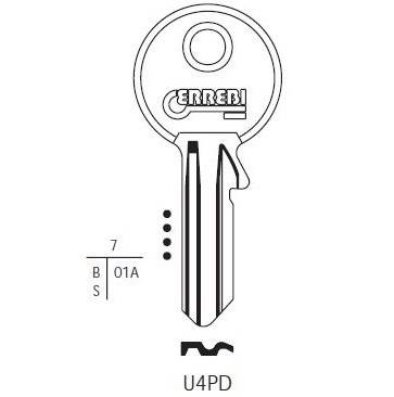 Key Universal U4PD Errebi